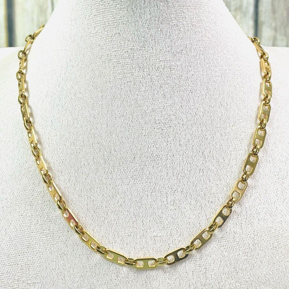 18K Gold Plated Marine Chain Necklace